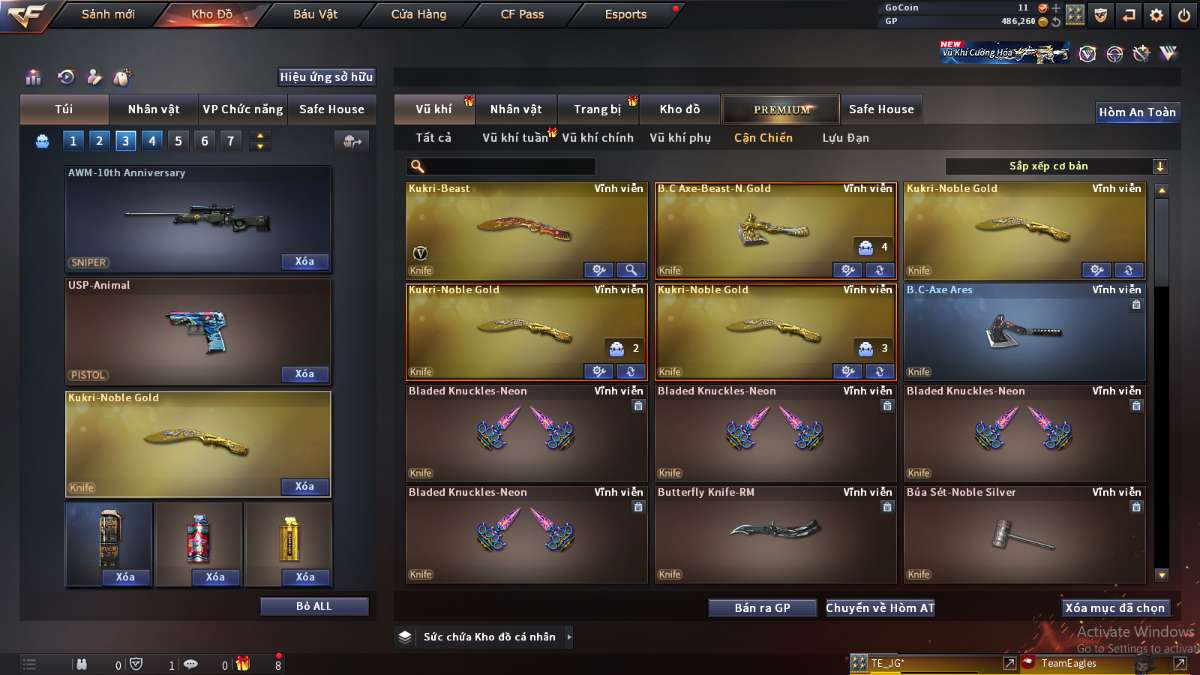 shop acc cf uy tin gia re